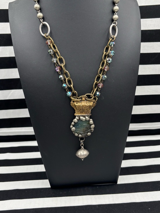 Art By Amy Labbe Jewelry - Art by Amy Labbe Sovereign Necklace #steampunk Labradorite genuine stone